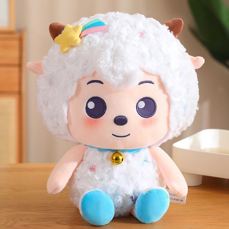 Pleasant Goat Series Plush Toy Doll Cute Cartoon Healing Lazy Pillow Comforting Doll Birthday Gift