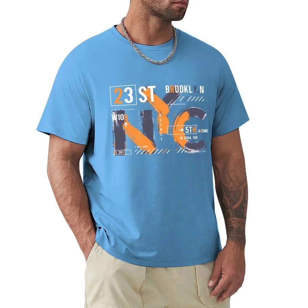 New York City Urban Stylish Graphics NYC T Shirt Harajuku Short Sleeve T-shirt 100% Cotton Graphics Tshirt Tops