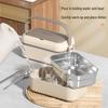 Portable Stainless Steel Bento Lunch Box with Multi-layer Compartments - Leak-proof, Microwaveable, Insulated Design