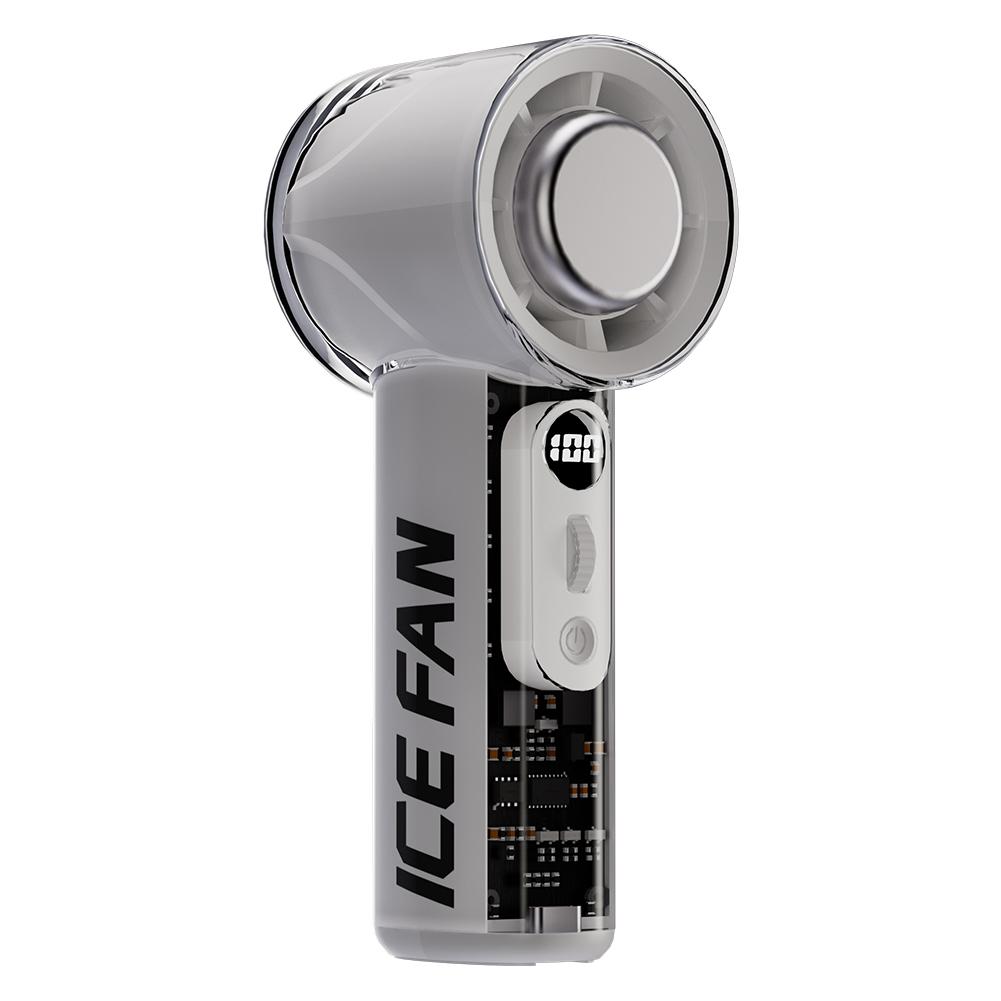 Portable Mini Handheld Turbo Fan 100 Wind Speeds Adjustable High Speed Cooling 3000mAh Rechargeable Fan Outdoor Air Conditioner