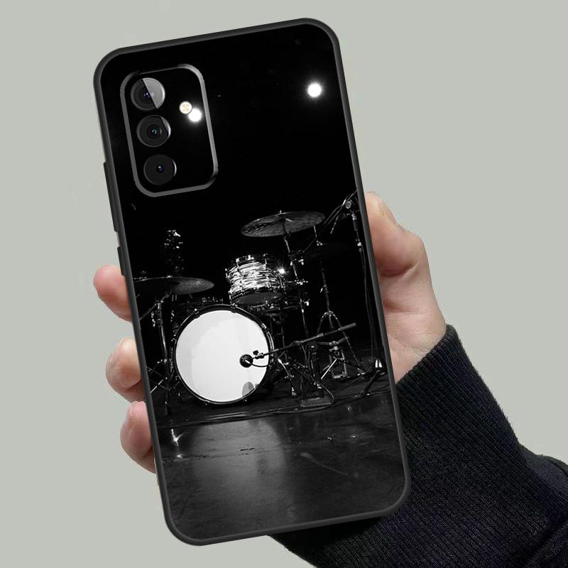 Musical Instrument Drum Case For Samsung Galaxy A06 A16 A26 A36 A56 A53 A32 A52 A33 A13 A55 A35 A15 A14 A34 A54 A17