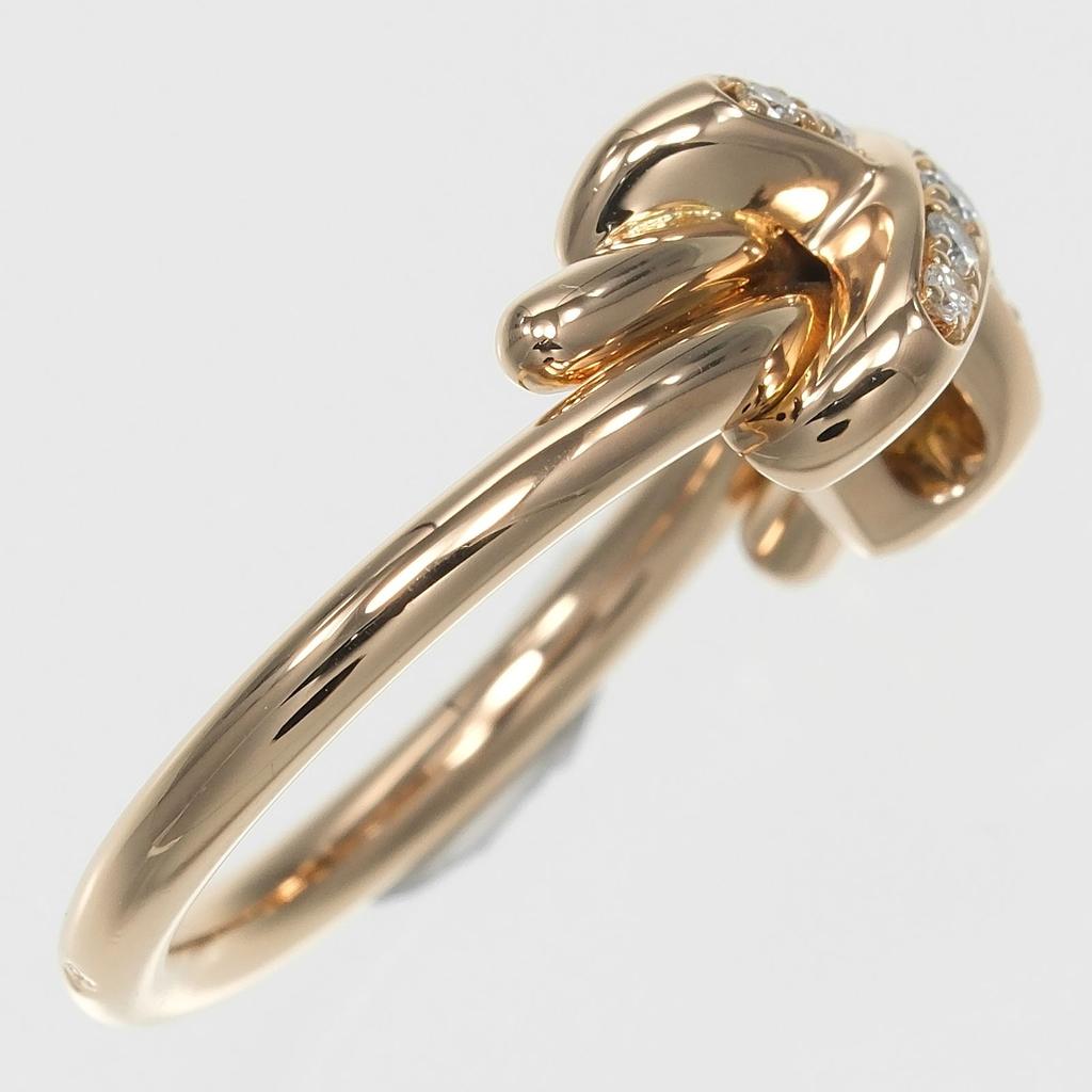 Chaumet Lian Ring K18 Pink Gold/diamond #4.5(US Size) 5.3g Women Used