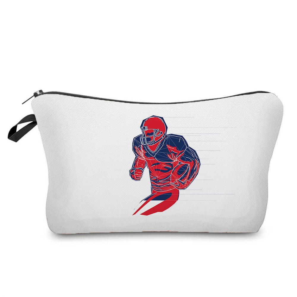 Women athlete Print Cosmetic Bag Toiletries Organize Travel Storage Case 6681