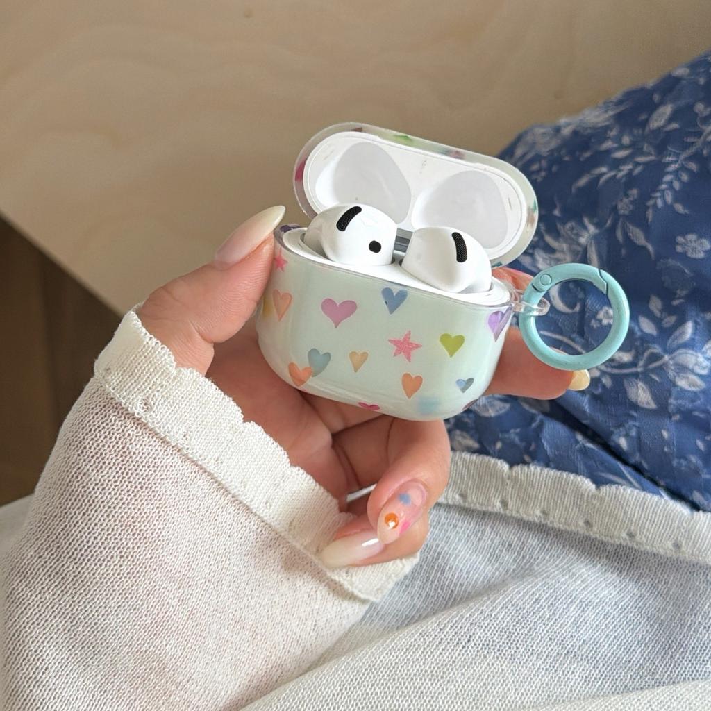 Blue Background Color Love Applies To AirPods1 Earphone Case Creative Apple 1/1st Generation Airpodspro1 Protective Case