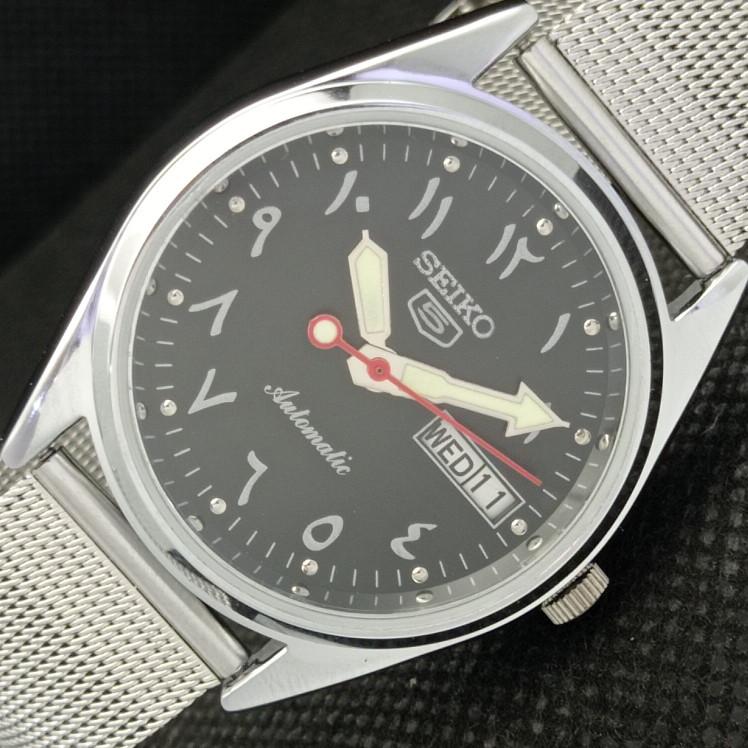 

REFURBISHED VINTAGE SEIKO 5 AUTO 6309A JAPAN MENS ARABIC WATCH 610e-a318696-9 SKU610e-a318696