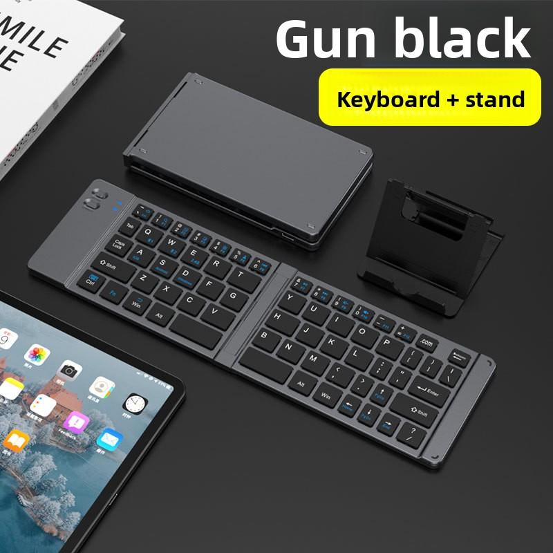 Bluetooth Keyboard Triple Folding Keyboard Is Suitable for iPad, Business Office Mini Mobile Phone Tablet Keyboard, Suitable for All Systems