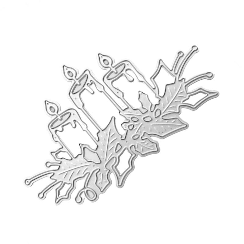 Art Cutting Dies Hollow-out Candlestick Stencils Embossing Die Cuts for Card Making DIY Scrapbooking Room DIY Decoration