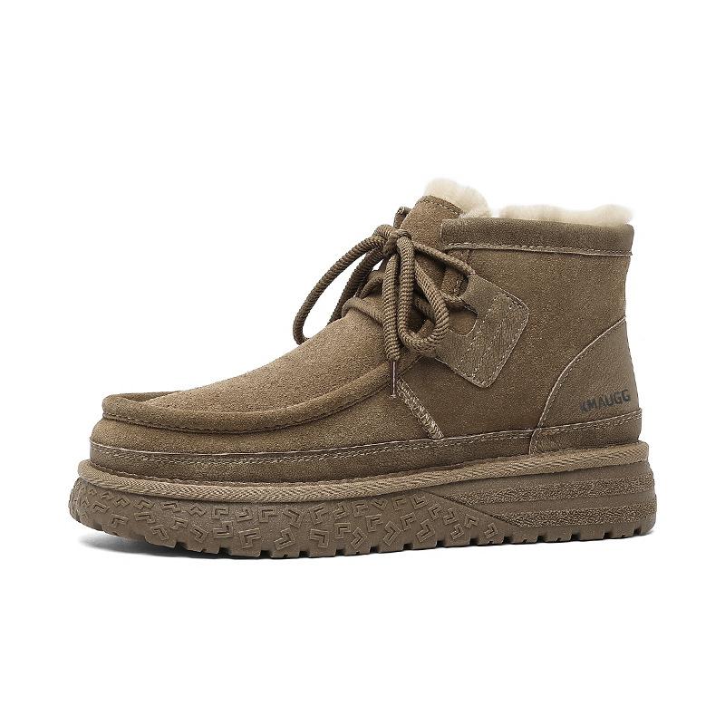 New Tire Thick-soled Non-slip Outdoor Snow Boots Winter Piled Thickened Comfortable Warm Cotton Shoes