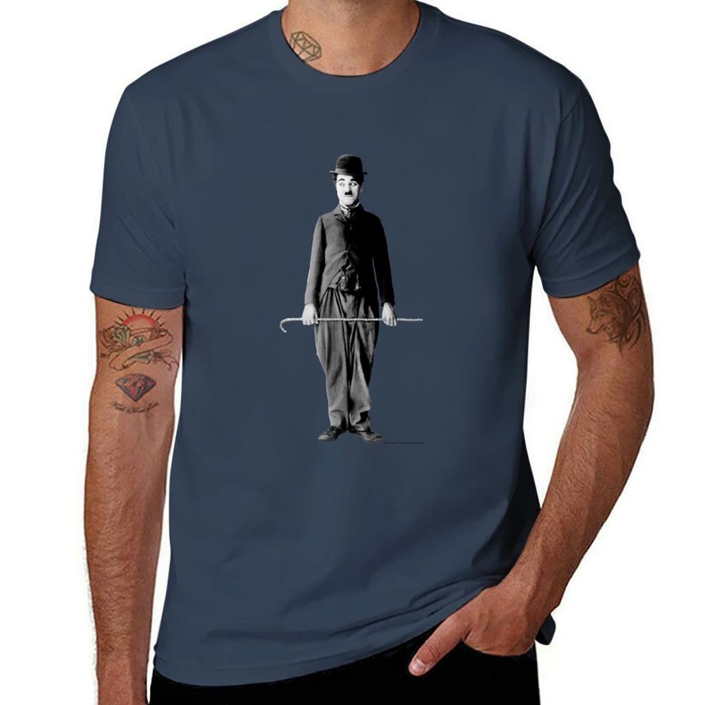 Charlie Chaplin The Tramp Tshirt Relaxed Casual Short Sleeve Tee Tshirt