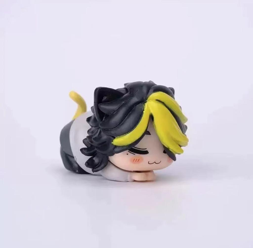 Tokyo Revengers Takemichi Mikey Baji Chifuyu Kazutora Cat Sleep Ver Figure Figurine Anime Model Dolls Ornaments Gift