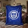 Coperta in Pile a Tema Portsmouth FC Morbida e Accogliente Coperta di Peluche per Camera da Letto Divano Viaggio
