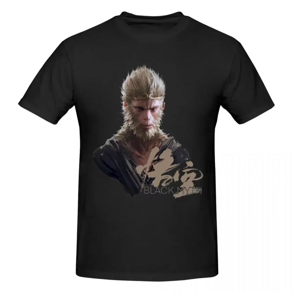 Black Myth Wukong Monkey King Graphic T Shirts for Men Hot Online Game Tees Accessories Mythology Game T-shirt Printed Tops