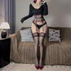 Cross-border European and American Sexy Lace Erotic Underwear High Waist Garter Belt Foreign Trade One Piece Delivery