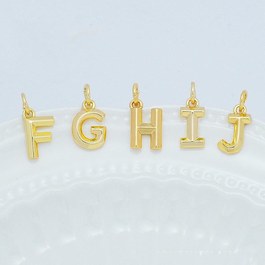 DIY Retro Alphabet Pendant Necklace - Choose Your Letter