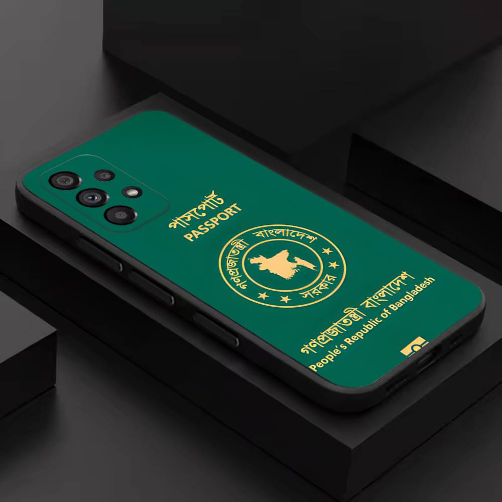 Bangladesh Flag Art For Samsung S 26,25,24,23,22,30,21,10,9,Ultra,Plus,Lite,FE,4,5G Black Soft Case Phone Case
