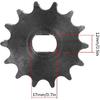 25H Bike Sprocket and Chain Set, 14 Tooth 428 Metal Chain Gear Sprocket, 12x17mm Sprocket for Electric Scooters