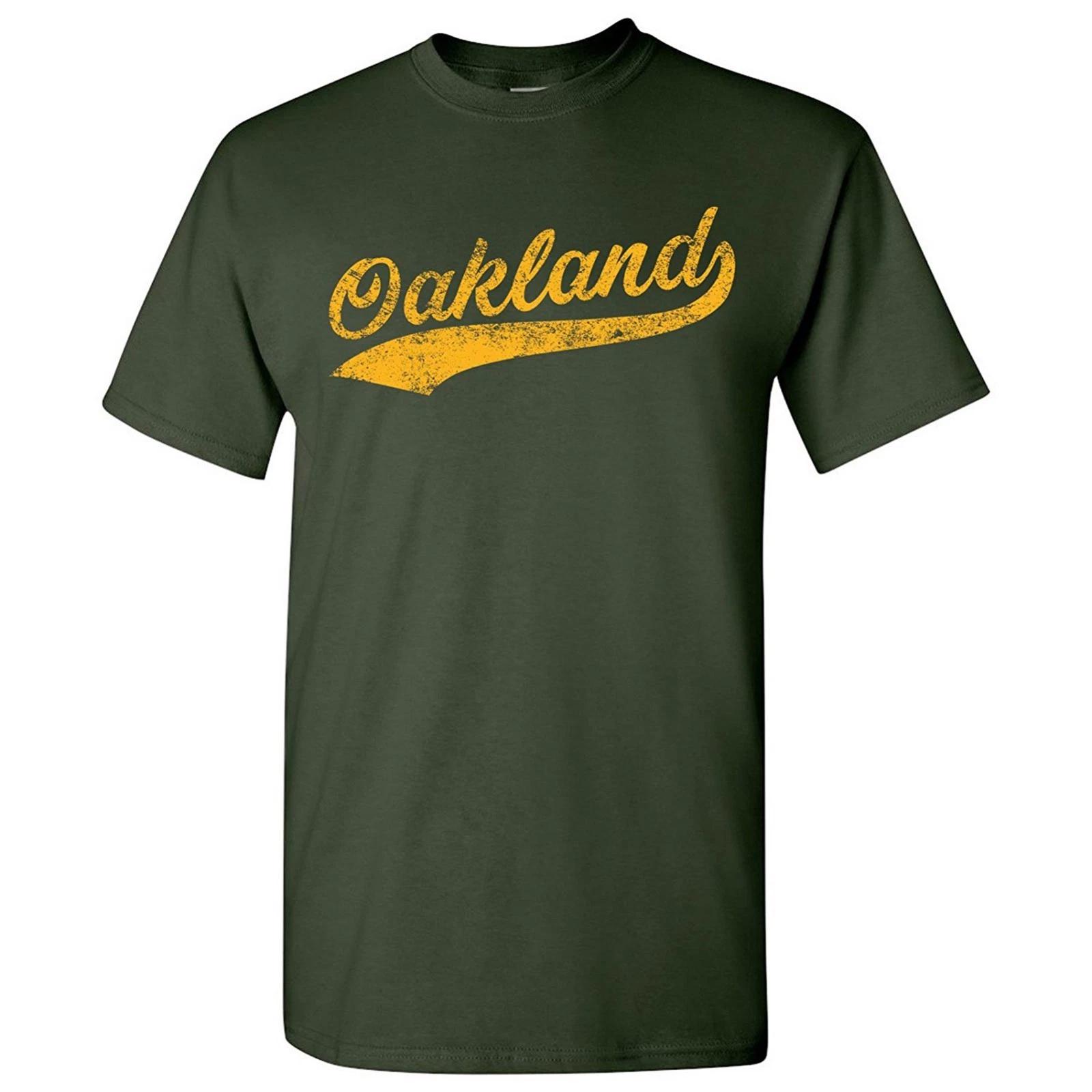

Oakland City Script - Sports Team Baseball Hometown T-Shirt - Forest 2XL