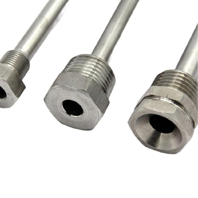 50/100/200/300mm 1/2in Thread Immersions Sleeve Shell Blind Tube Stainless Steel Probe Water Tanks Protective Shell