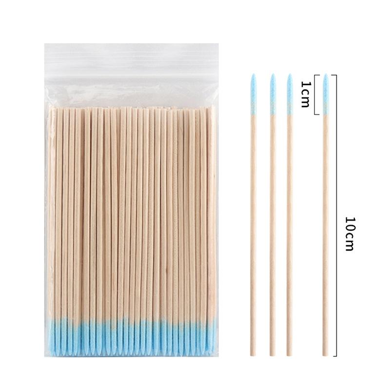 100Pcs Disposable Ultra-small Cotton Swab Brush Multipurpose Precision Double Tipped Sticks For Makeup Tattoo Eyebrow Supplies