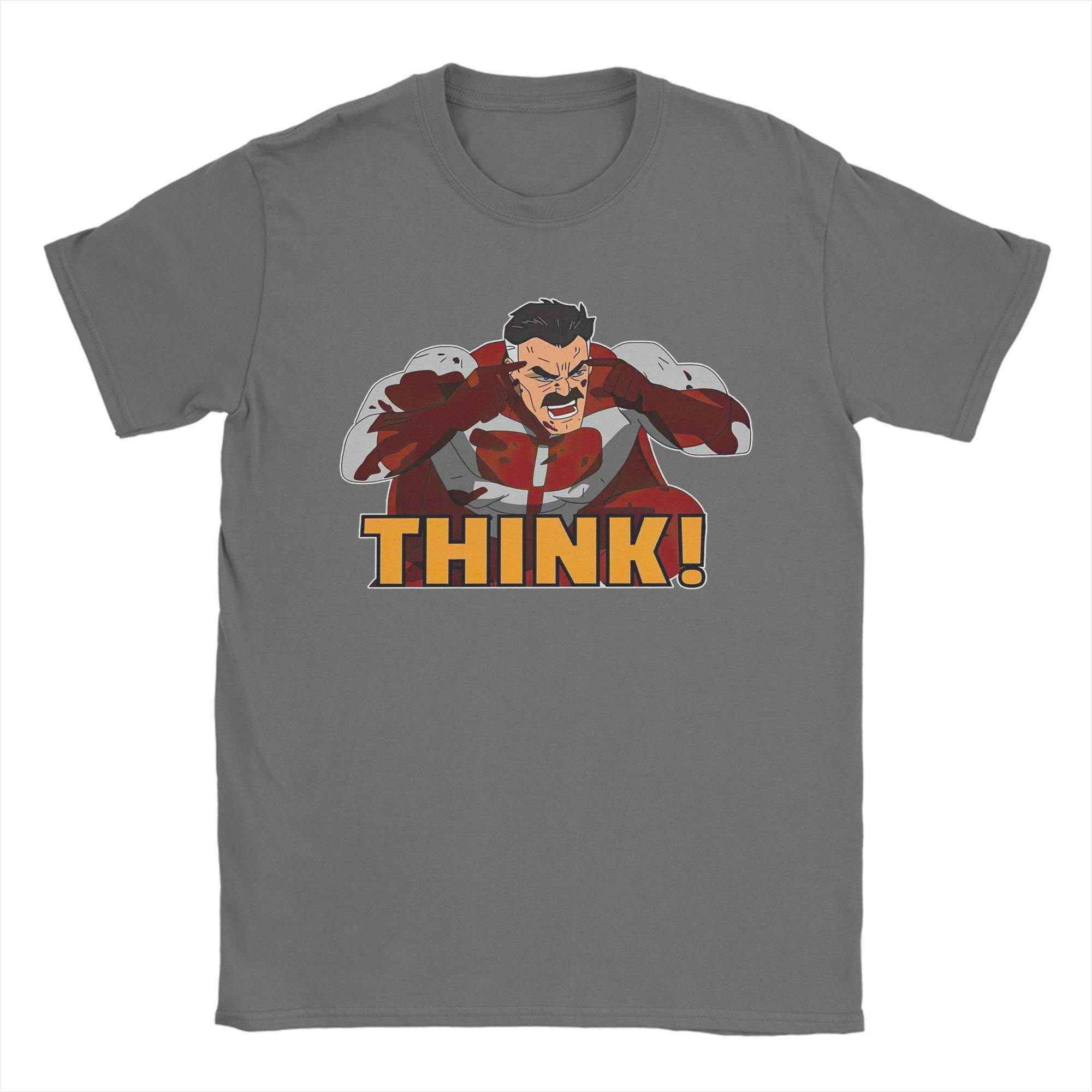 

Чоловічі футболки Invincible Omni-Man Think Бавовняні топи Злі футболки з коротким рукавом з круглим вирізом Партійні футболки 3XL