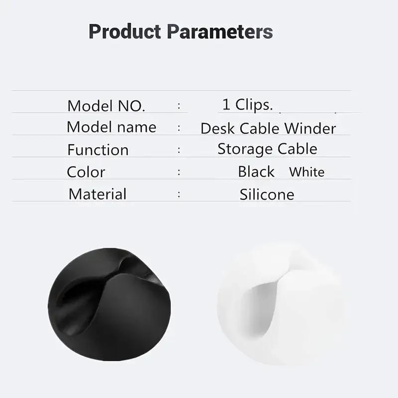 Car USB Cable Organizer Silicone Wholesale USB Cable Winder Flexible Cable Management Clips For Mouse Earphone Hold Accsesories