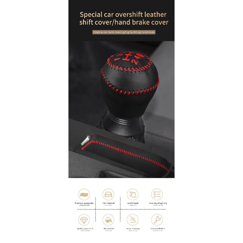 For Toyota RAV4 Corolla Gear Shift Knob Cover Gear Lever Protective Case Handle Leather Cover Shifter
