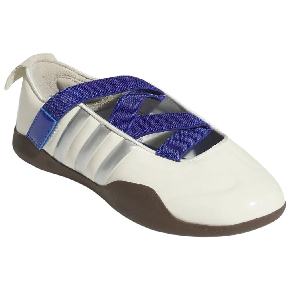 Caroline Hu x CLOT x adidas Taekwondo Bianco Sporco Argento Metallizzato Marrone Sneakers Donna JR6919