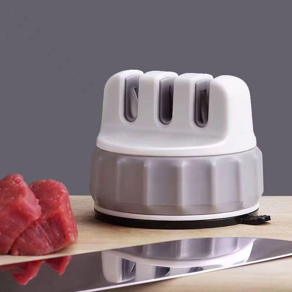 3 Stages Sharpening Stone Quick Sharpening Cutter Whetstone Mini Cutter Sharpener Kitchen