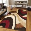 Abstract Wave Area Rug Decoration,Carpet,Living Room,Bedroom, Non-slip,Square Rug