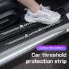 Autocolante Prag Mașină Fibră de Carbon Prag Ușă Pedale de Bun Venit Autocolante Pentru Citroen C1 C2 C4 C5 C3 C4L C8 Berlingo Xsara Accesoriu