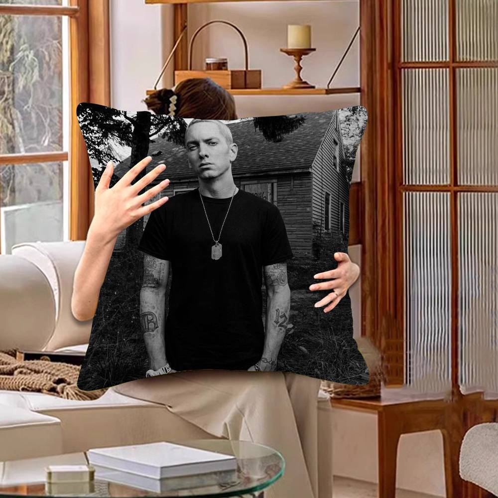 Famous Rapper E-Eminem Vintage Cushion Cover Polyester Sofa Cushions Decorative Throw Pillows Home Decoration Pillowcover