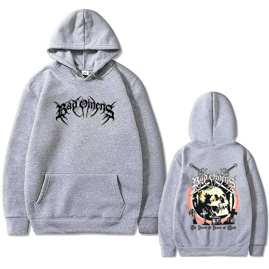 Rock Band Bad Omens The Death of Peace of Mind Skeleton Graphic Hoodie Men's Women's Fashion Vintage Oversized Hooded Sweatshirt