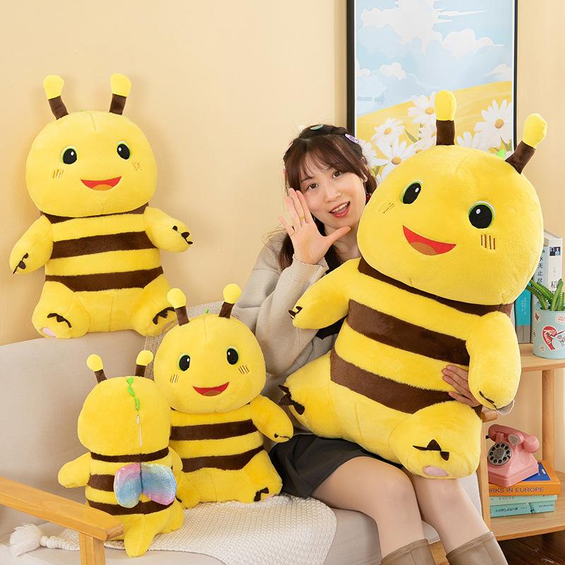 New Transformation Dragon Creative Honey Milk Bee Dragon Plush Toy Girlfriend Exclusive Couple Birthday Gift Doll Bee