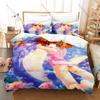 Rizelmine Character Print Duvet Cover + 2 Pillowcases Japanese Anime Romance Comedy Bedding for Gamers