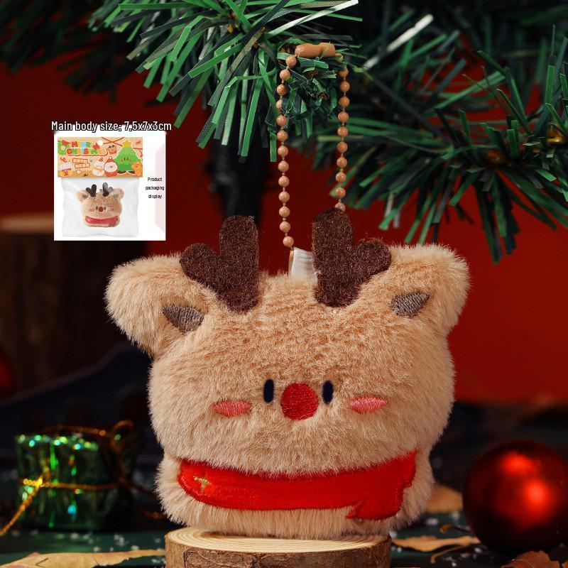 Original Christmas Plush Snowman Keychain Doll - Cute Old Man Charm Gift