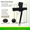 Silicone Glass Squeegee with Hook for Bathroom and Window Cleaning