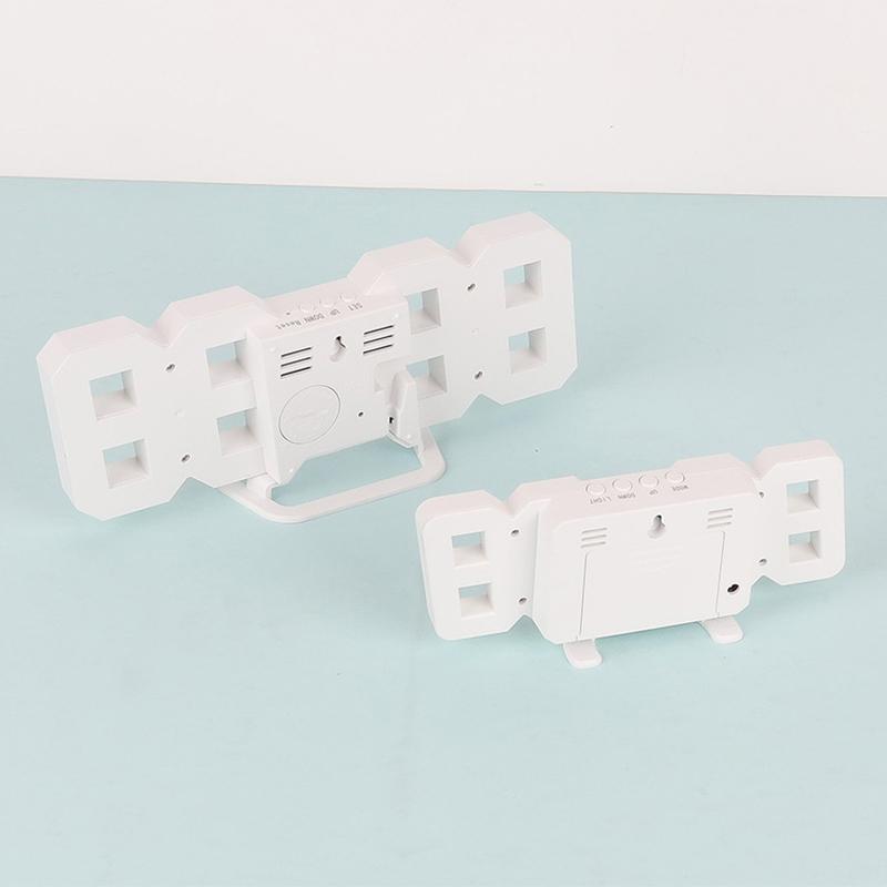 3D Digital Alarm Clock USB Plugged In Student Electronic Alarm Clock Multifunctional Night Light Clock Home Decoration Ornament