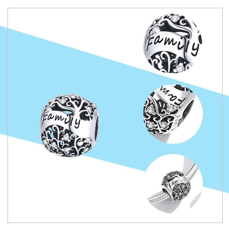 WOSTU 925 Sterling Silver Flower Basket Bead Blue Enamel Charm Fit Original Bracelet Pendant DIY Jewelry CQC1717