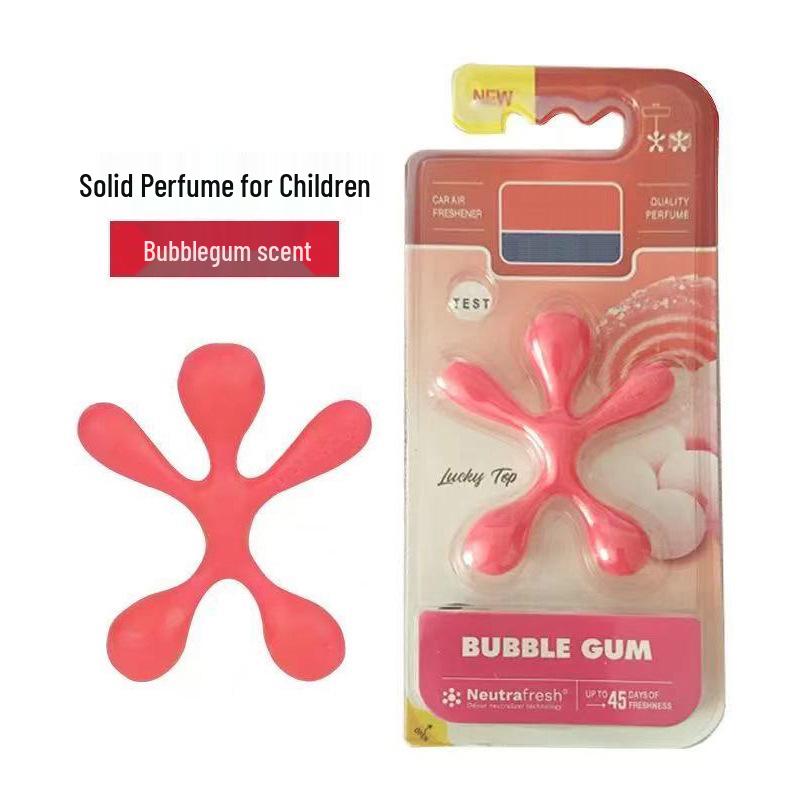 Car Air Freshener Scented Paper Hanging Ornament for Vent - Cartoon Design Solid Perfume