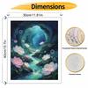 Oil Painting by Numbers Kit Magical Fantasy Flowers and Glowing Stream with Bubbles Hand Painting Home Decoration Wall Art