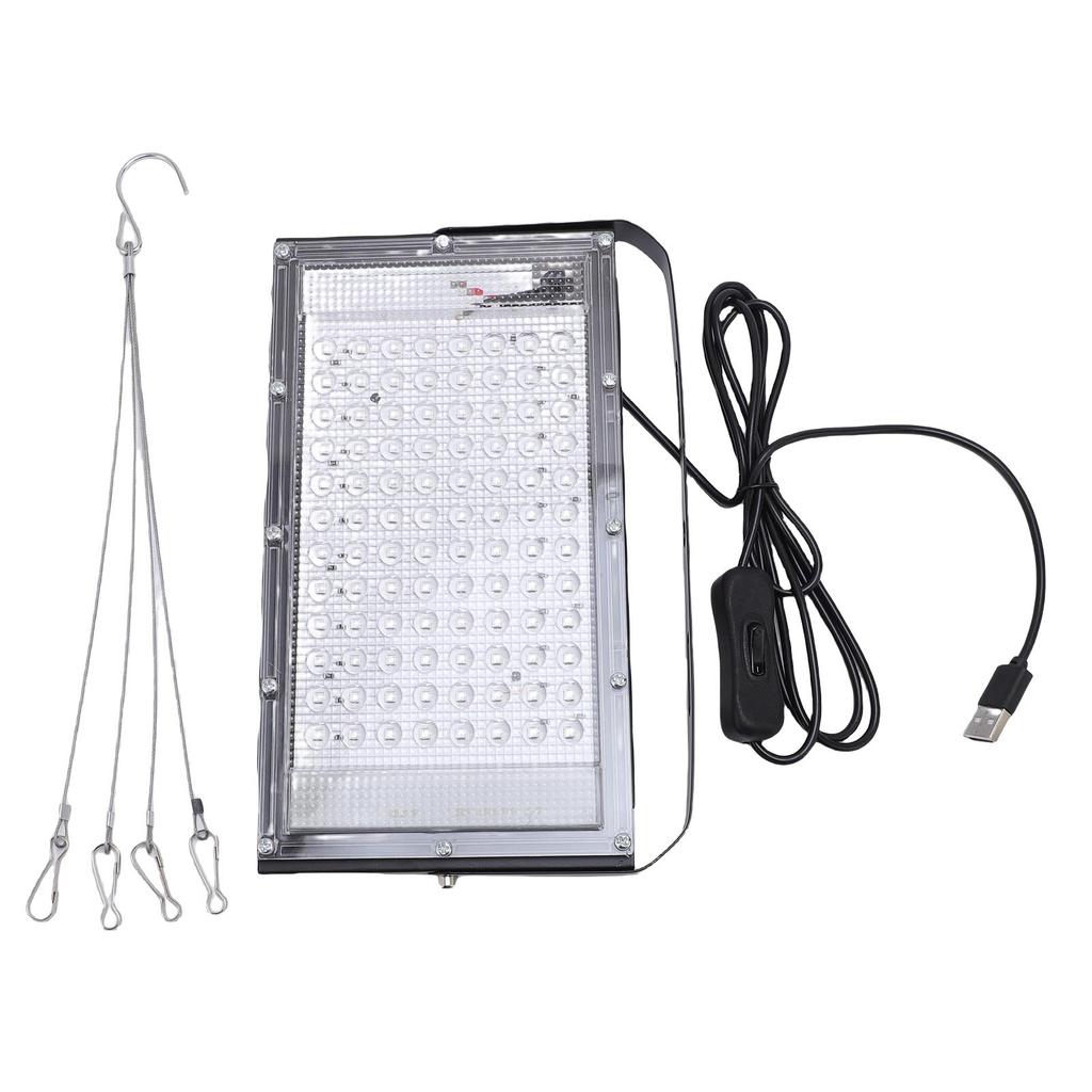 Skin Tanning Lamp 96 Beads Blue Lighting USB Portable Hanging Tanning Lamp for Home Indoor Use