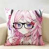 Genshin Impact Citlali Sexy Cushion Cover Natural Linen Organic Fabric DoubleSided Printing Room Sofa Decor Pillow Case