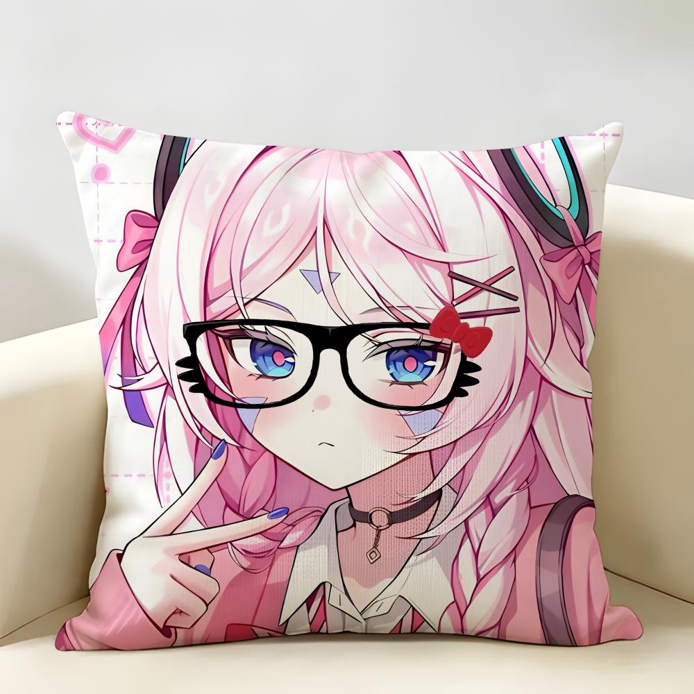 Genshin Impact Citlali Sexy Cushion Cover Natural Linen Organic Fabric DoubleSided Printing Room Sofa Decor Pillow Case