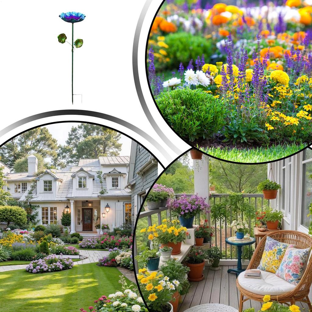 Bird Bath For Outside Vintage Flower Iron Decoration Flower Bird Bath For Feeding Home Garden Backyard Courtyard Landscaping