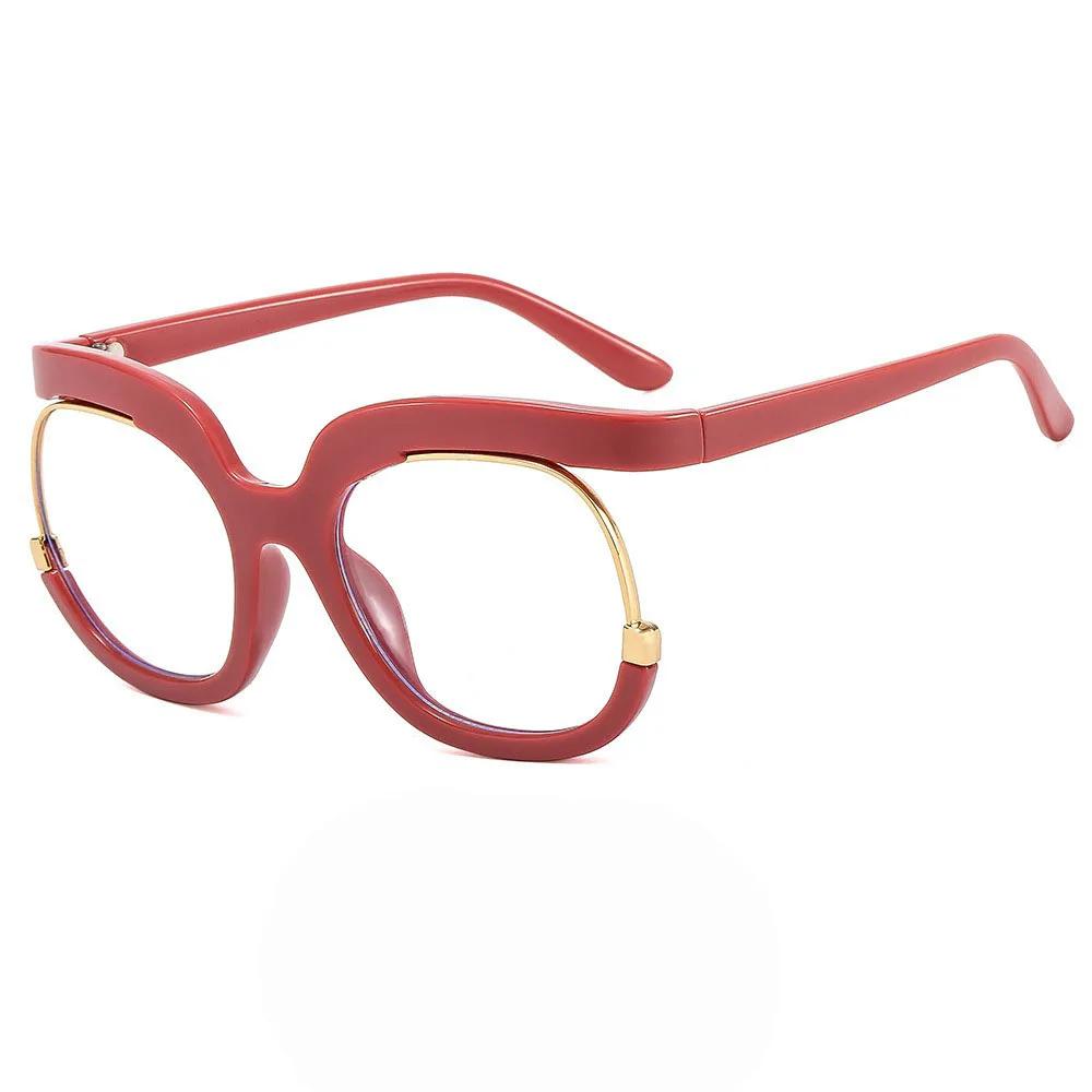 Vintage Oversized Owl Reading Glasses Women Myopia Customize Prescription Lens Anti Blue Light Eyewear