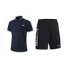 Comfortable Simple Solid Color Short Sleeve Fashion Quick-Dry Shorts Casual Sports Set Unisex Sets YPLT041-2+YKSV115-1