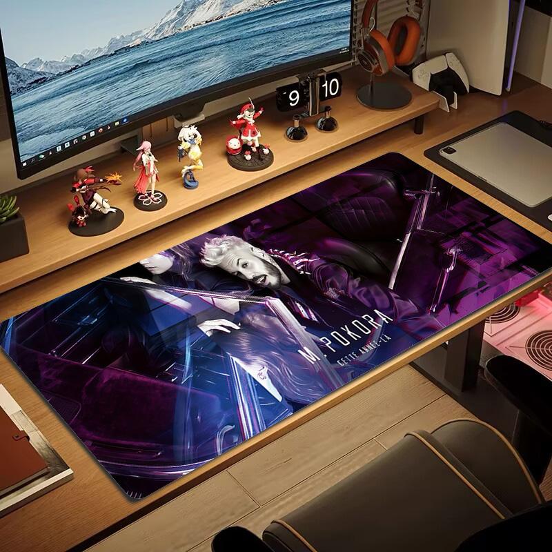 M.Pokora Color Mouse Pad Large Gaming Table Cushion Non-slip Laptop Tablet Big Mousepad XXL Mat Mini PC Playmat With Lock edge