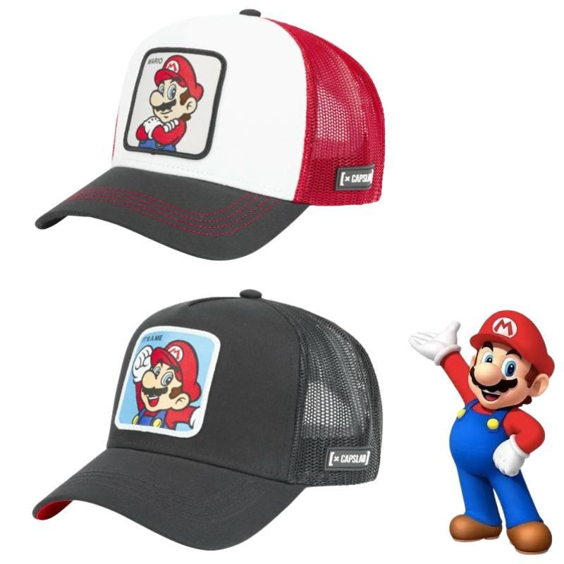 Mario Cartoon Baseball Cap Breathable Hip-hop Duck Tongue Cap For Summer