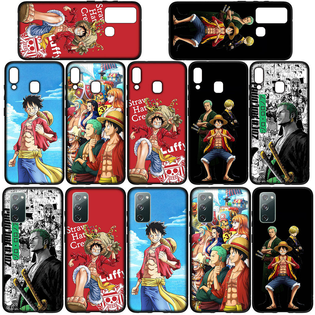 Case for Samsung Galaxy S25 S23 S24 Ultra FE Plus A05 A06 A15 A16 A36 A37 A35 A54 A55 A56 A57 A25 A26 A53 A17 Zoro Poster One Luffy Pieces Sanji Cover