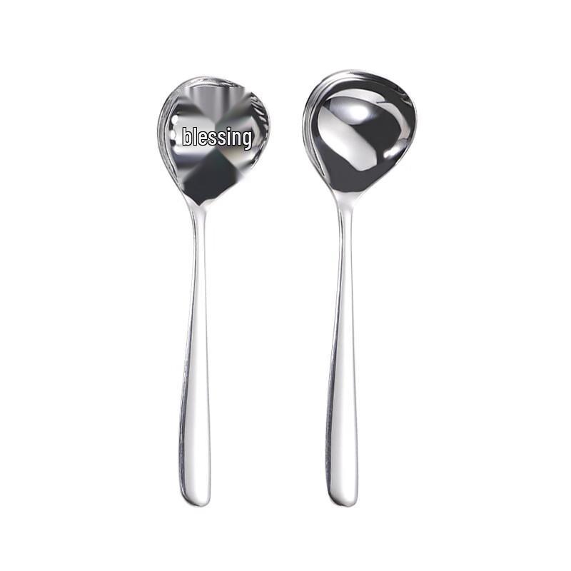 ZISIZ Stainless Steel Long Handle Soup Ladle - 4 Pack